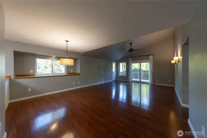 Easy access to deck for summer BBQs.