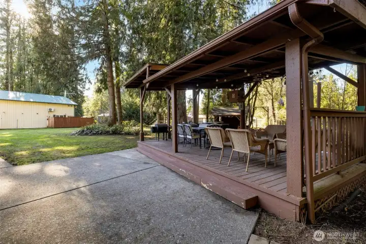 Large covered outdoor area