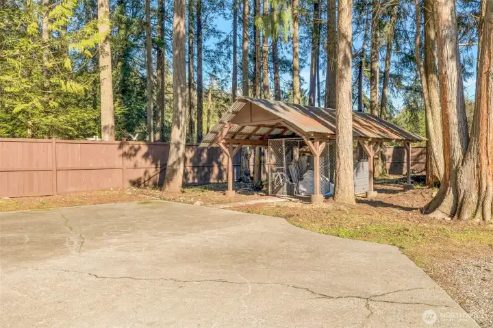 Covered Kennel, or remove for more covered parking
