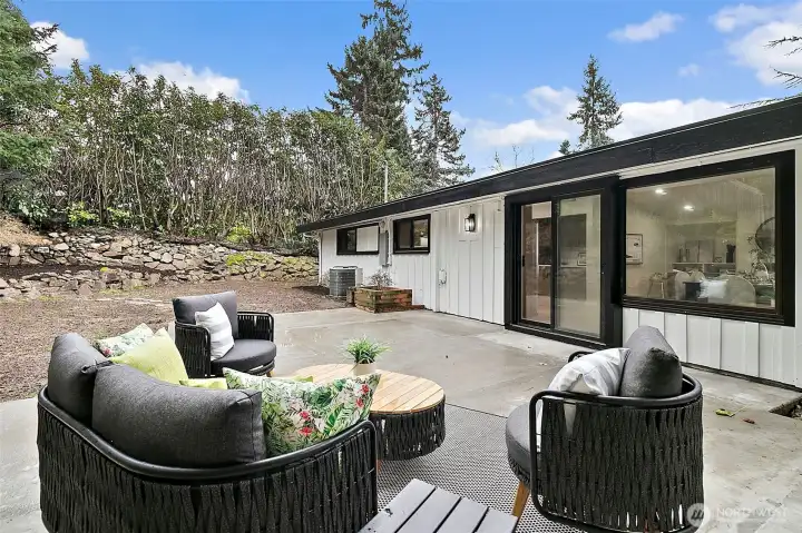 Very private back yard!