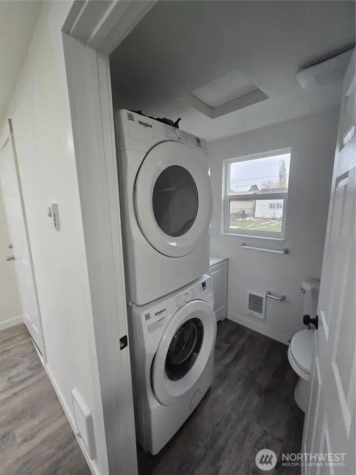 Laundry with bathroom