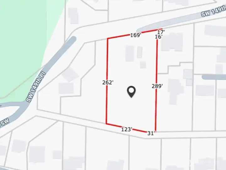 Approximation of lot layout.