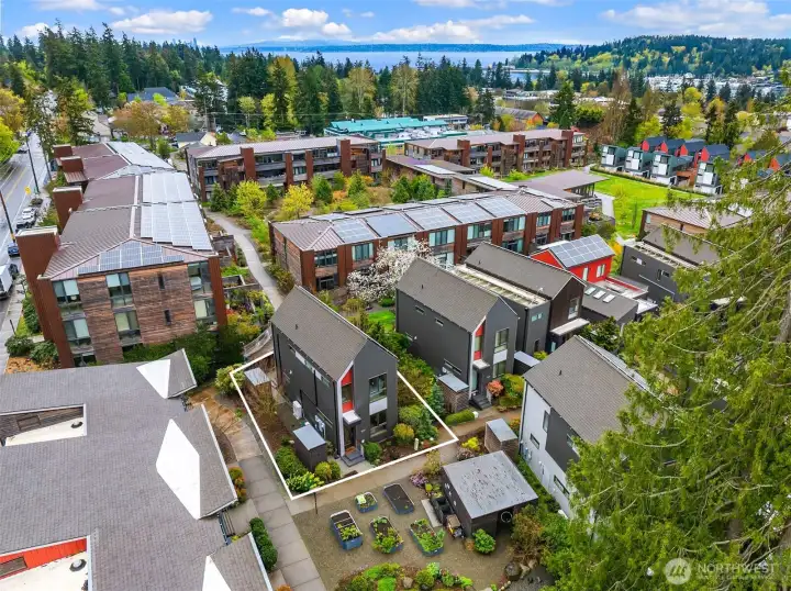 Originally designated for a two family home, this lot is one of the roomiest available in the Grow Community.