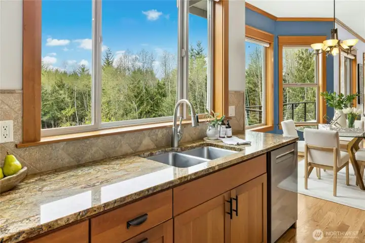 Natural light flows into home, which orients to west-facing vistas for unforgettable sunsets.