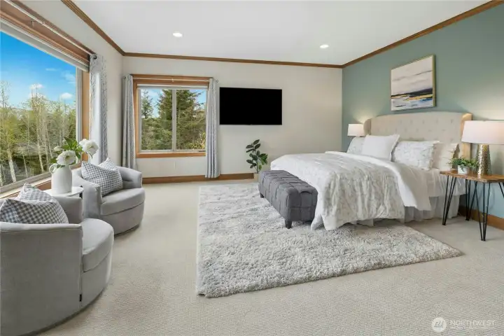 Another view of the primary suite.