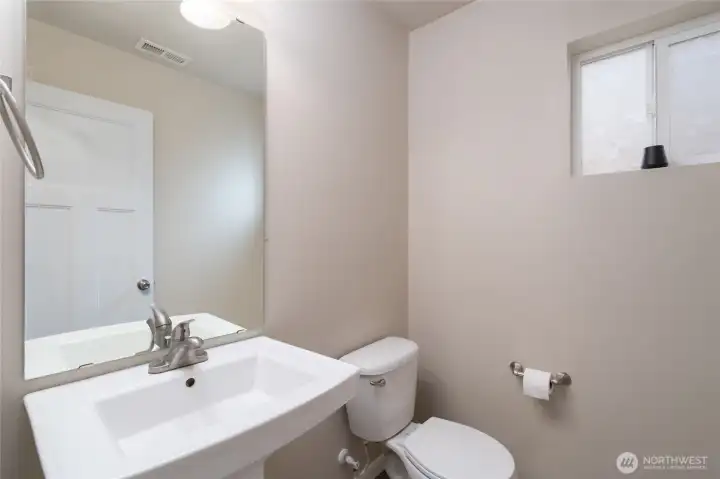 downstairs powder room