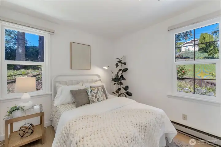 Nice mature landscaped views from the main level bedroom
