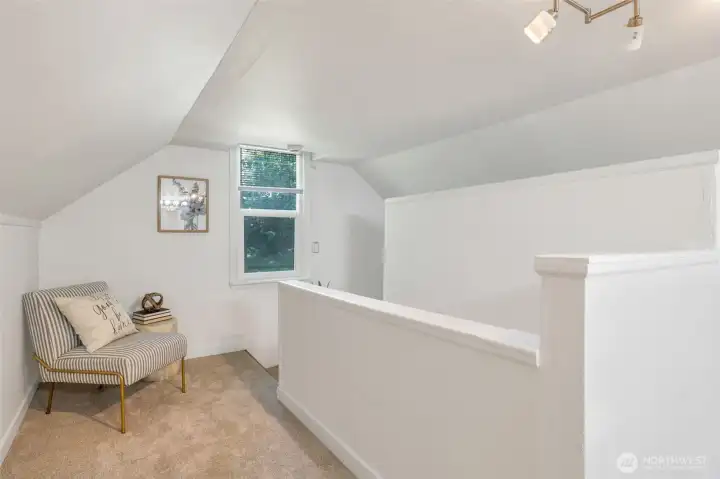 Dormer has plenty of room for crafts and hobbies