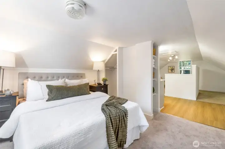 Spacious primary suite