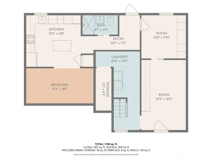 Lower level with ADU, and converted garage.