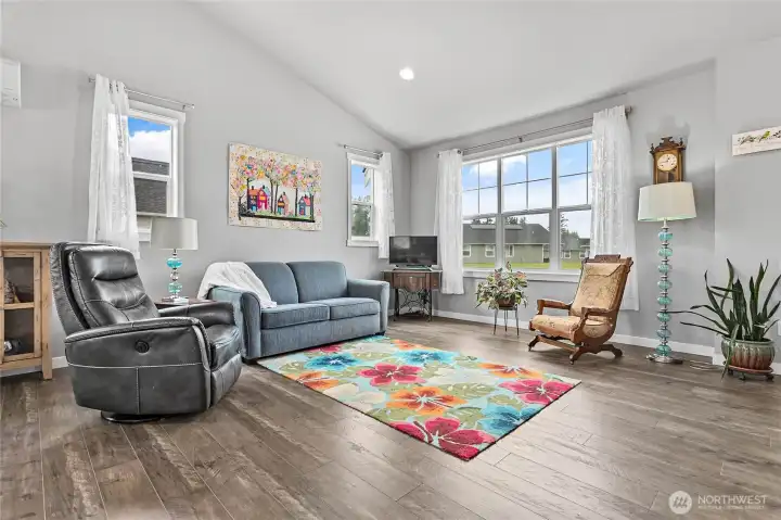 LVP flooring in the main living area make clean-up easy!