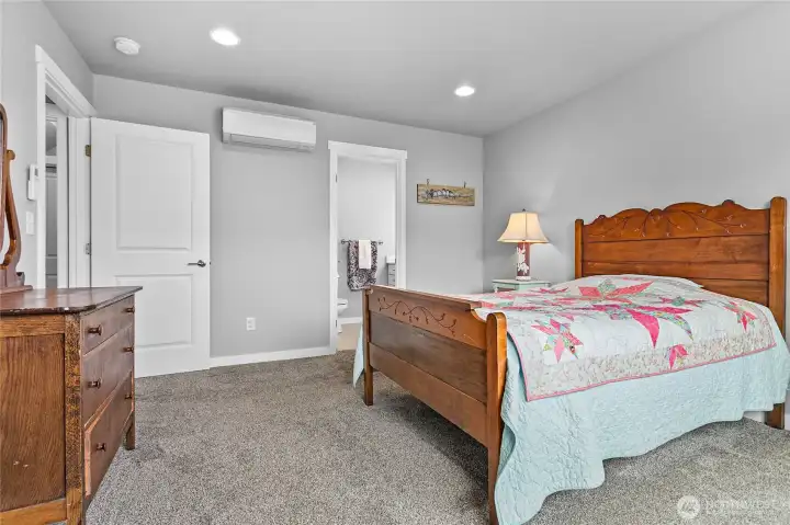 Mini split in primary bedroom.