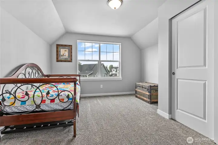 Upstairs bedroom to the west.