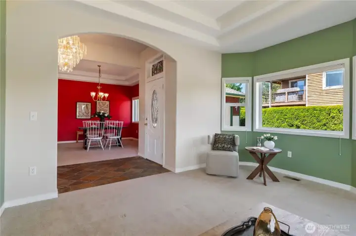 Formal living room off entry.