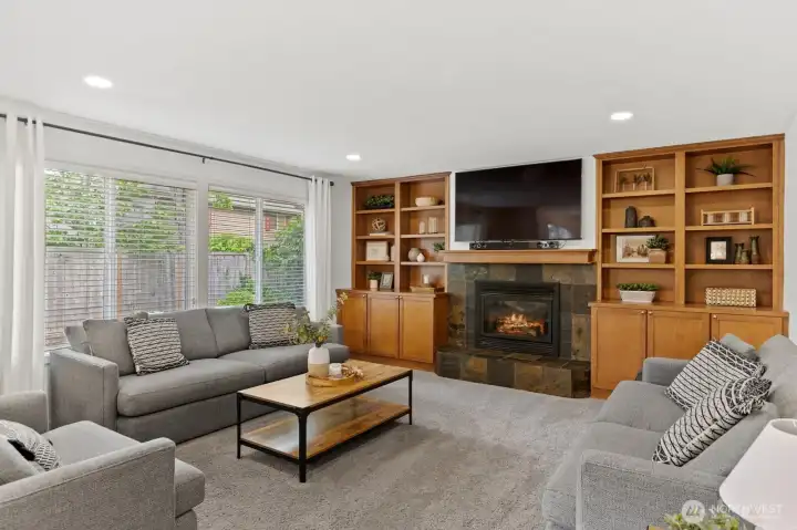 Living Room with Beautiful Built-Ins Living Room with Beautiful Built-Ins