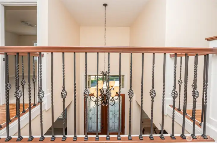 Elegant rod iron and millwork throughout Elegant rod iron and millwork throughout
