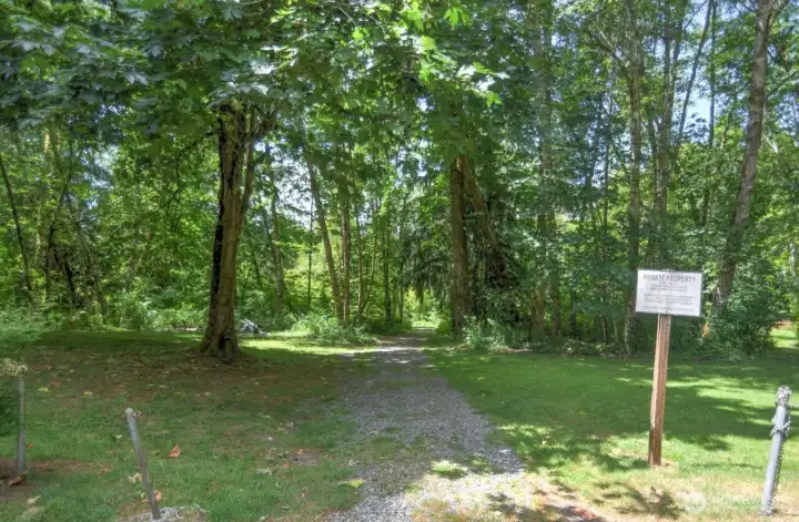 Trail to Lake and Dock