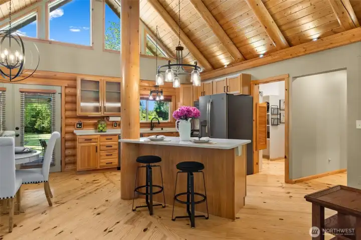 Newly updated kitchen, stainless steel appliances