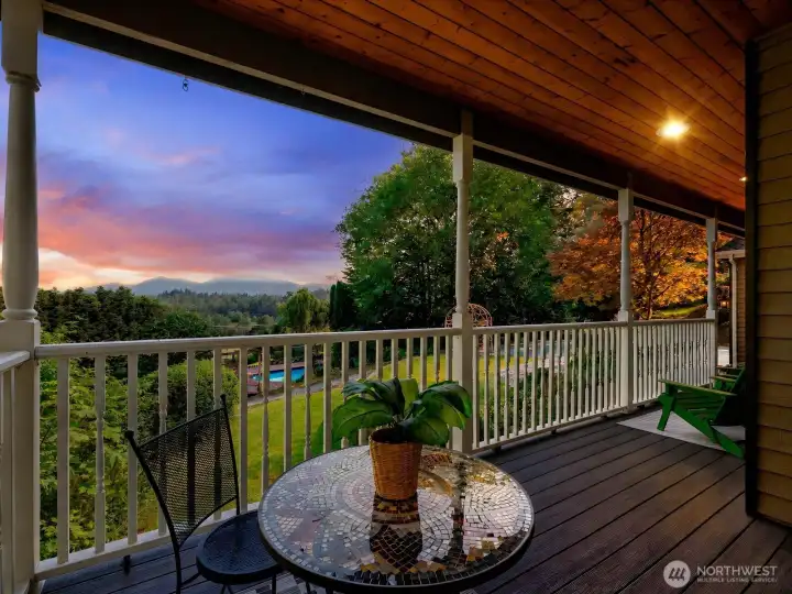 Simply wow! Look at those views from your porch!