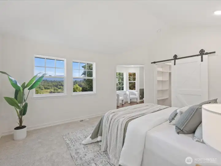 More gorgeous mountain views from your primary bedroom