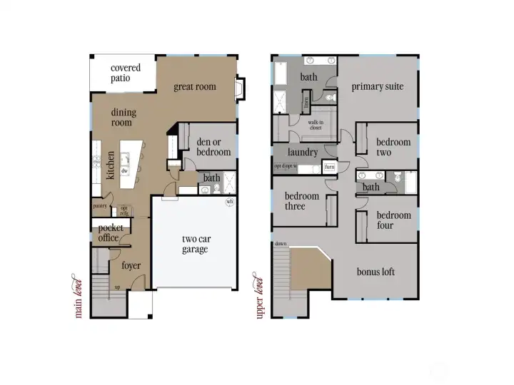 Digital Graphic of the Rosewood Manor Martin Floorplan Digital Graphic of the Rosewood Manor Martin Floorplan