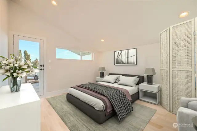 Bedroom option for flex room
