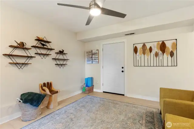 Lower level great room