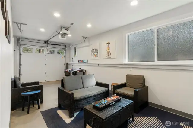 Garage is converted into a play room