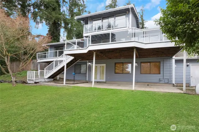 Three-levels and completely finished walk-out basement is the (apartment) space or in-law or young/adult children level.