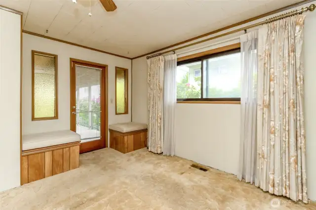 Primary Bedroom with door to back deck