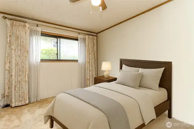 Virtually Staged Primary Bedroom