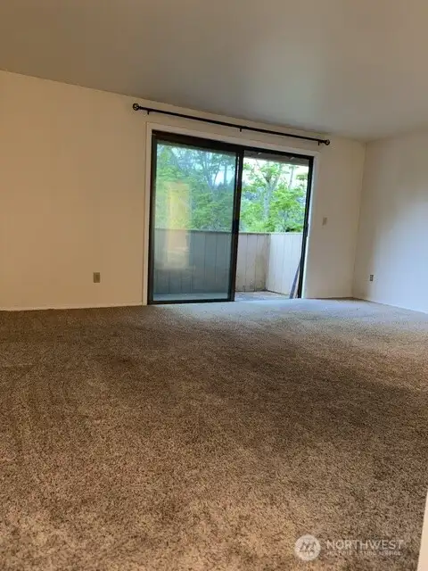 Sliding door in bedroom