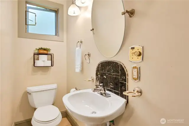 First floor powder room