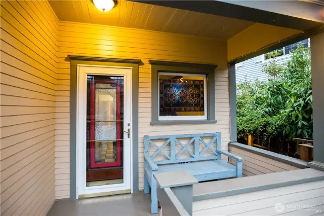 Front door of main 3 bedroom house.