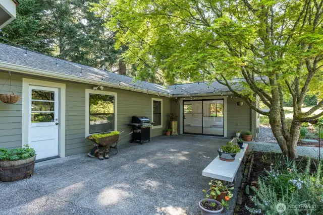 Entrance to potential accessory dwelling unit, vacation rental option, multi-generational living, so many great options here!