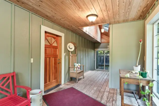Front entry to main living house