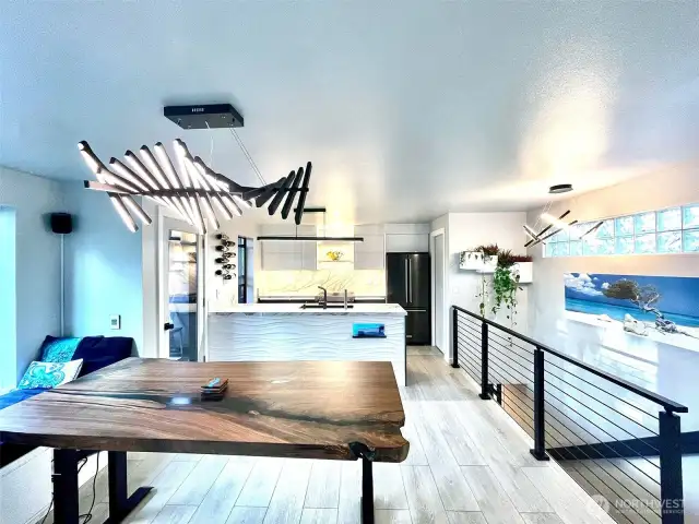 Customize your home’s ambiance with LED lighting and integrated smart home technology throughout