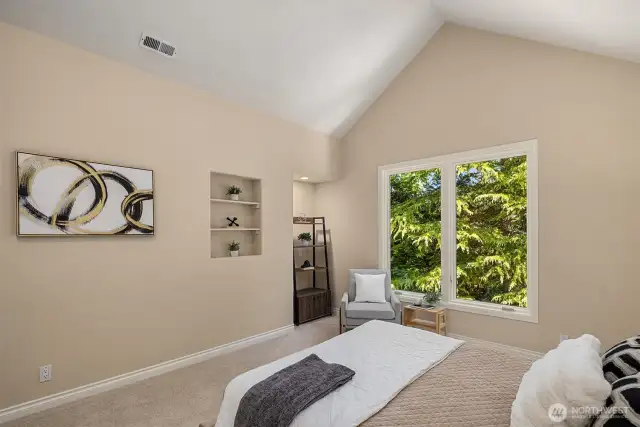 Another shot of bedroom #3, showing cute alcoves - lovely for storing those precious keepsakes.