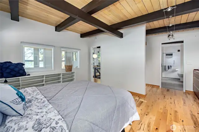 Upper bath off the bedroom.