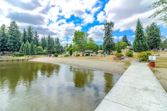 Designated swim area