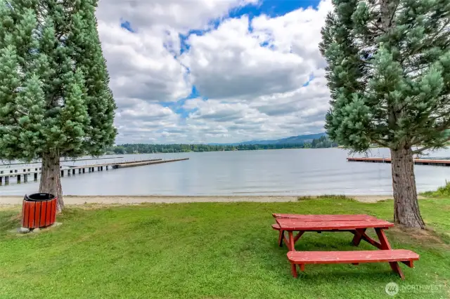 What a stunning Lake!  On a sunny day you have a full view of Mt Rainier from this lake! Lake Lawrence is stocked with fish each spring!