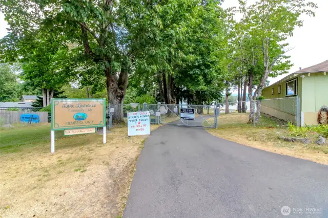 Gated Entrance into the community's lakefront park! This is just a short walk from the house!