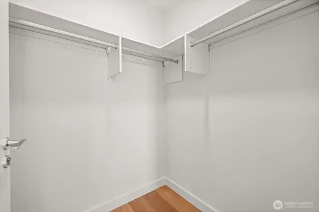 Walk-in closet.