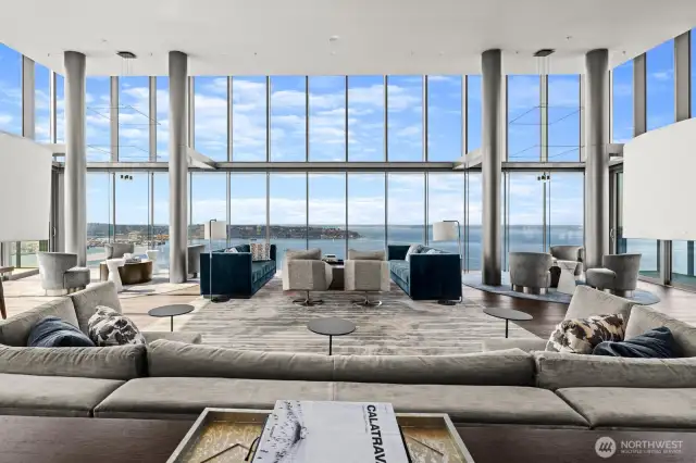 The Olympic Room,  ceiling to floor glass windows for the most breathtaking views.