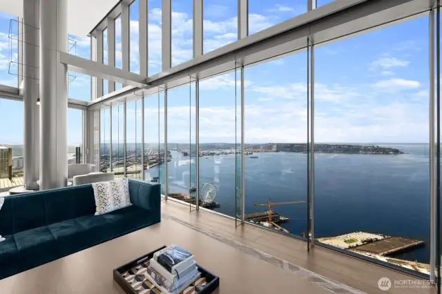 You will not get sick of these relaxing views of the bay, sound, ferries, islands, etc.