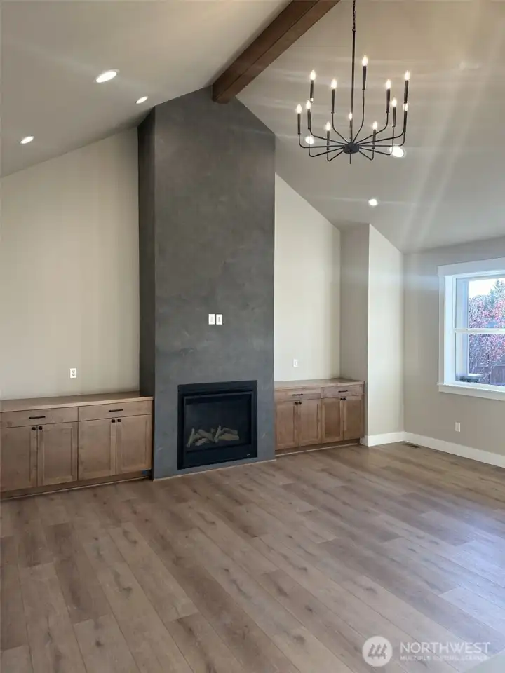 GAS FIREPLACE & BUILT-INS