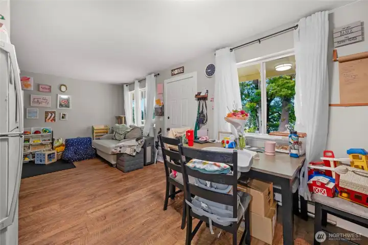 Unit 1 living area from kitchen