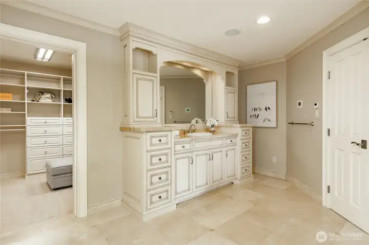 Separate vanities