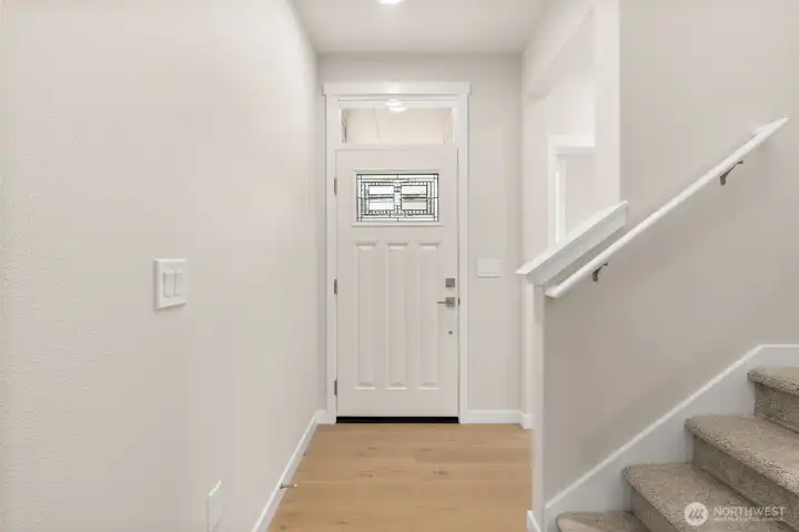 Open and inviting entryway.