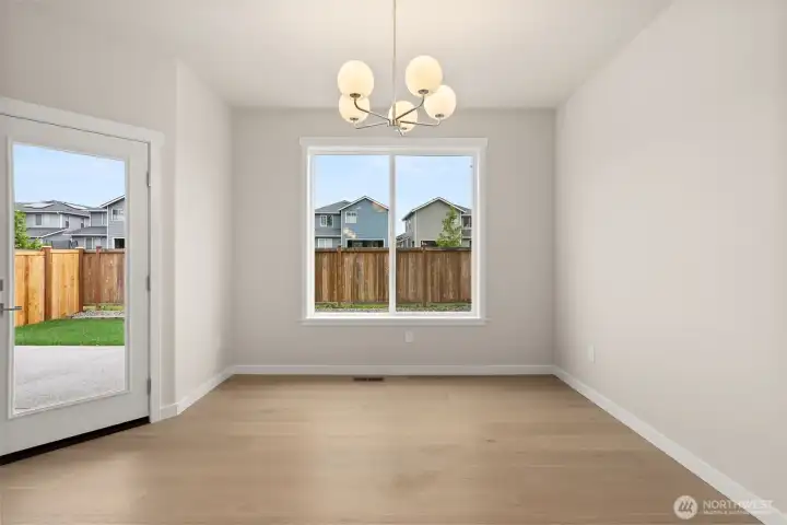 Dining with natural light